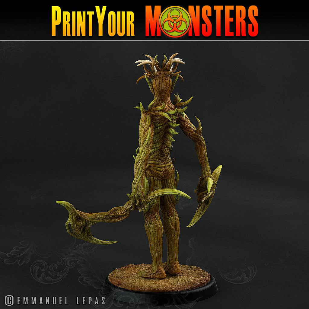 3D Printed Print Your Monsters Dark Tree Men The Shadowcreep Wood Set 28mm - 32mm D&D Wargaming