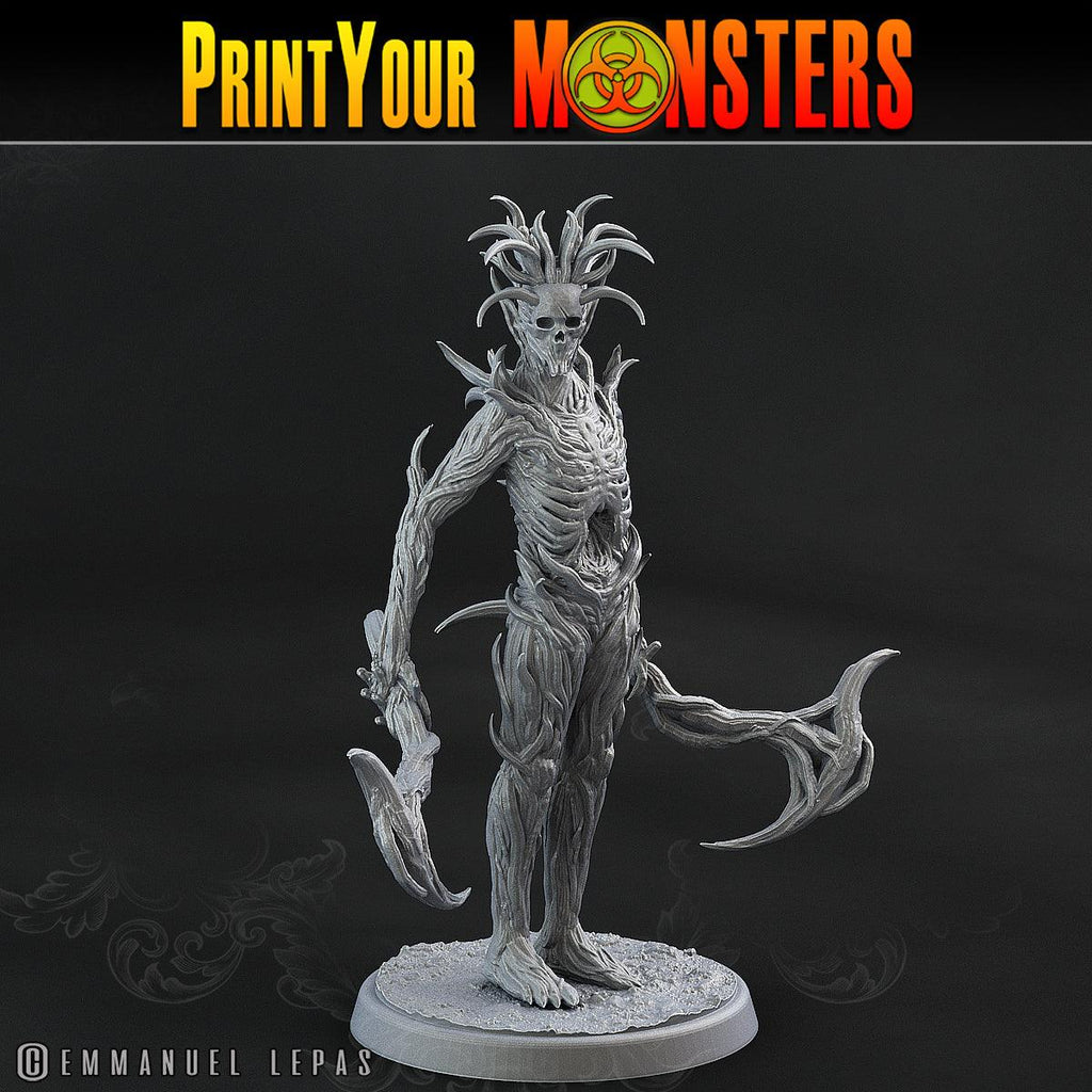 3D Printed Print Your Monsters Dark Tree Men The Shadowcreep Wood Set 28mm - 32mm D&D Wargaming