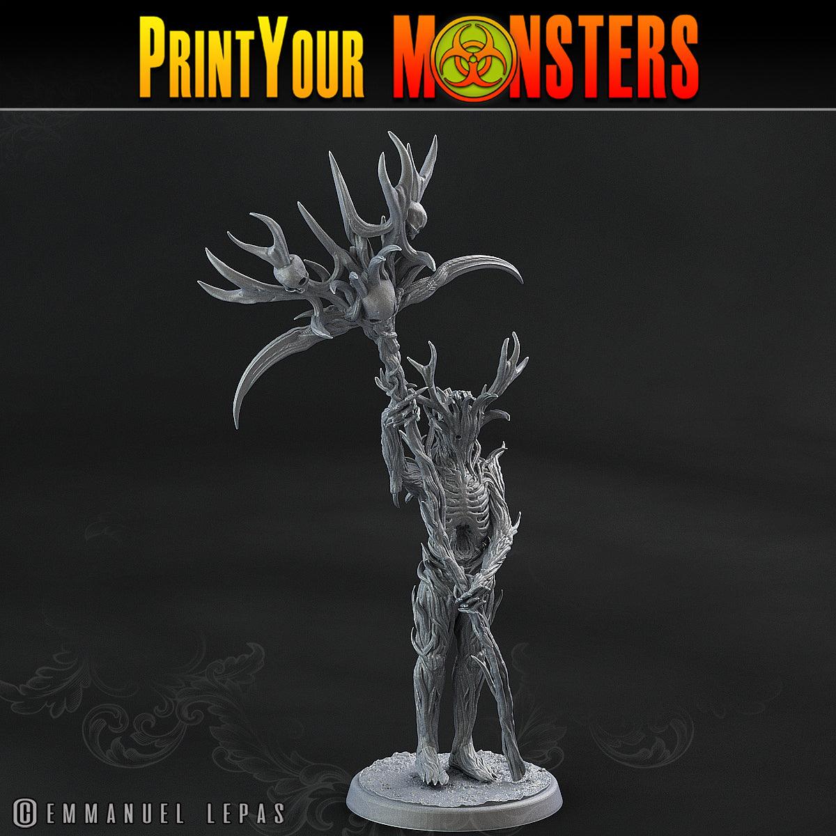 3D Printed Print Your Monsters Dark Tree Men The Shadowcreep Wood Set 28mm - 32mm D&D Wargaming