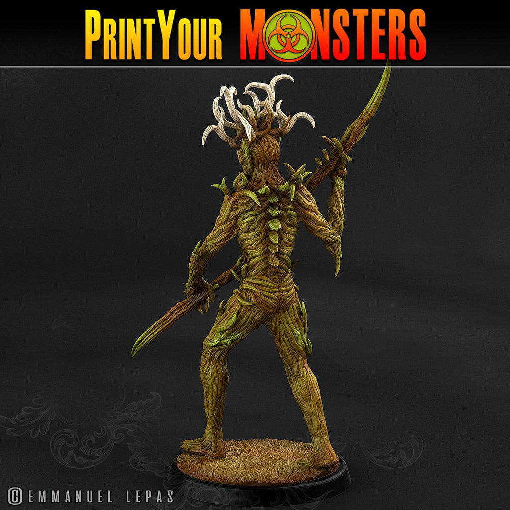 3D Printed Print Your Monsters Dark Tree Men The Shadowcreep Wood Set 28mm - 32mm D&D Wargaming