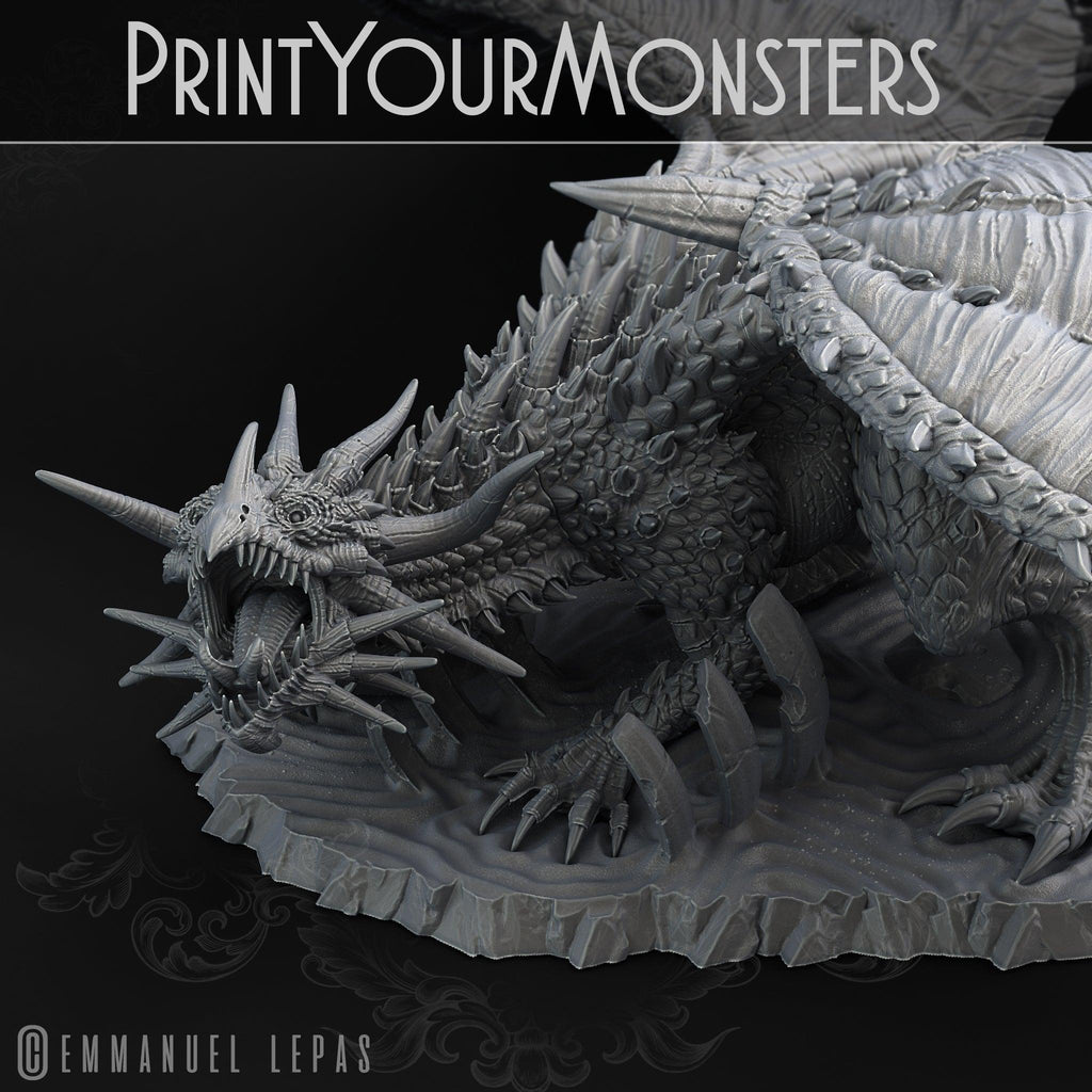 3D Printed Print Your Monsters Desert Dragon Desert Orcs Set 28mm - 32mm D&D Wargaming