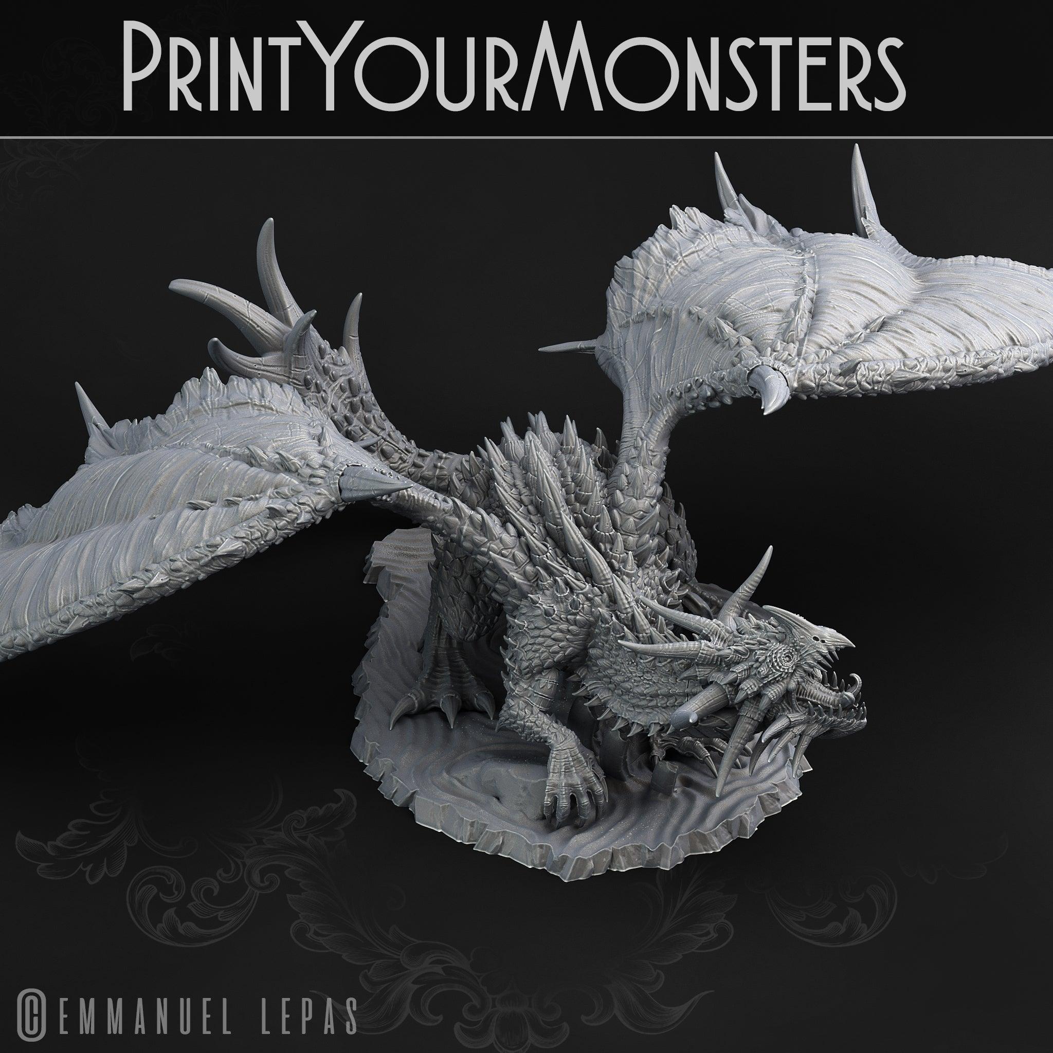 3D Printed Print Your Monsters Desert Dragon Desert Orcs Set 28mm - 32mm D&D Wargaming