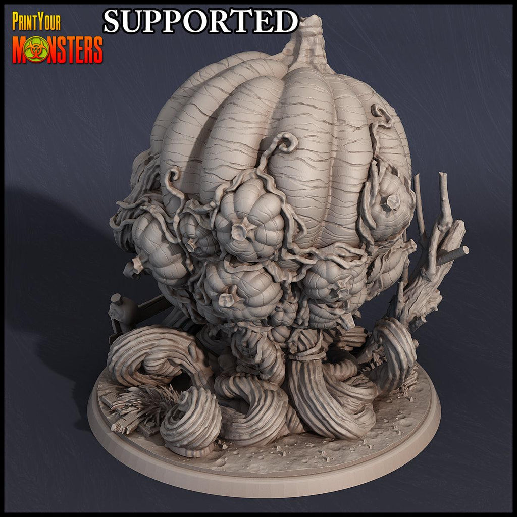 3D Printed Print Your Monsters Giant Pumpkin Pumpkins Attack Pack 28mm - 32mm D&D Wargaming