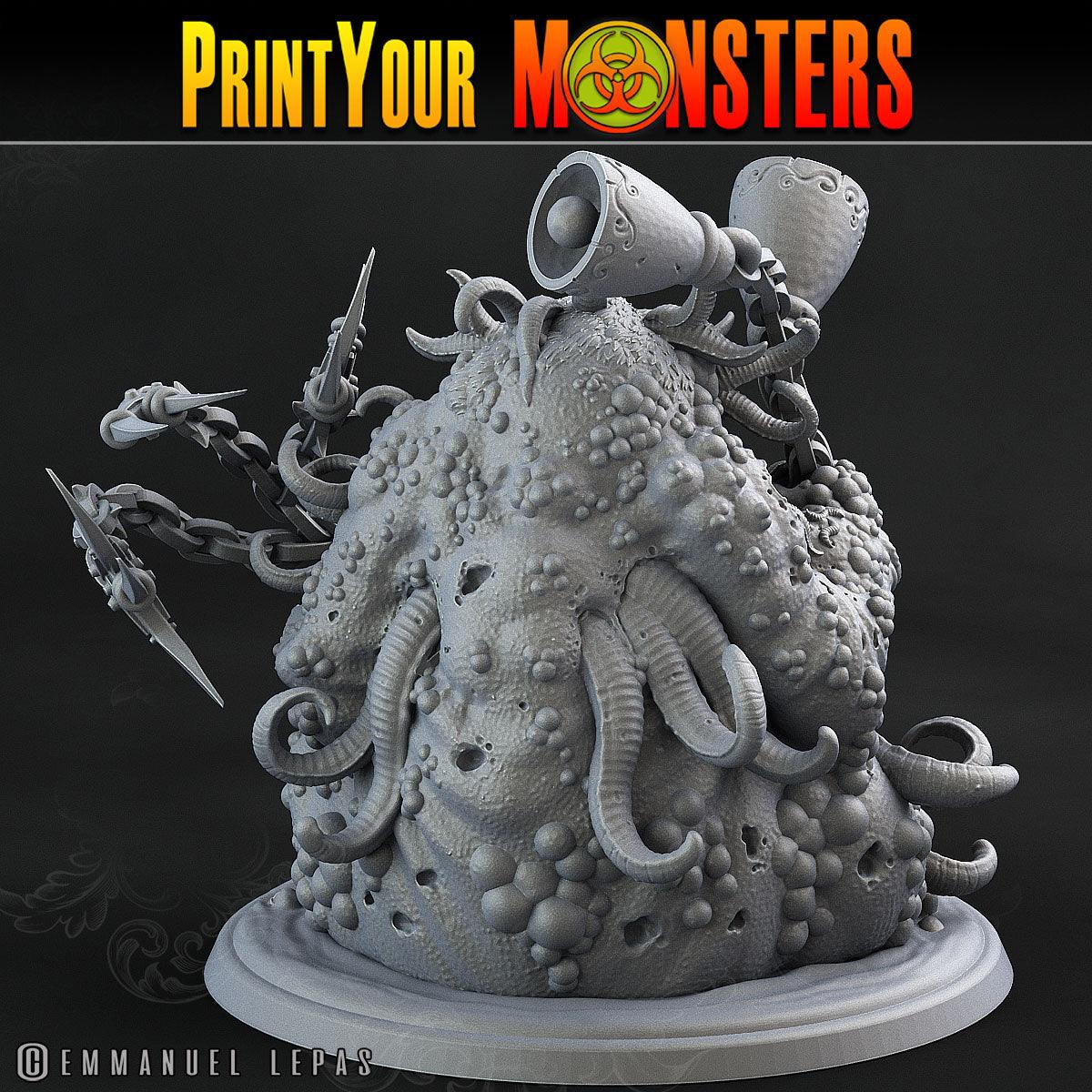 3D Printed Print Your Monsters Great Plague Bringer Giant Plague Demon Plague Army Of Spooky Swamp Set 28mm - 32mm D&D Wargaming