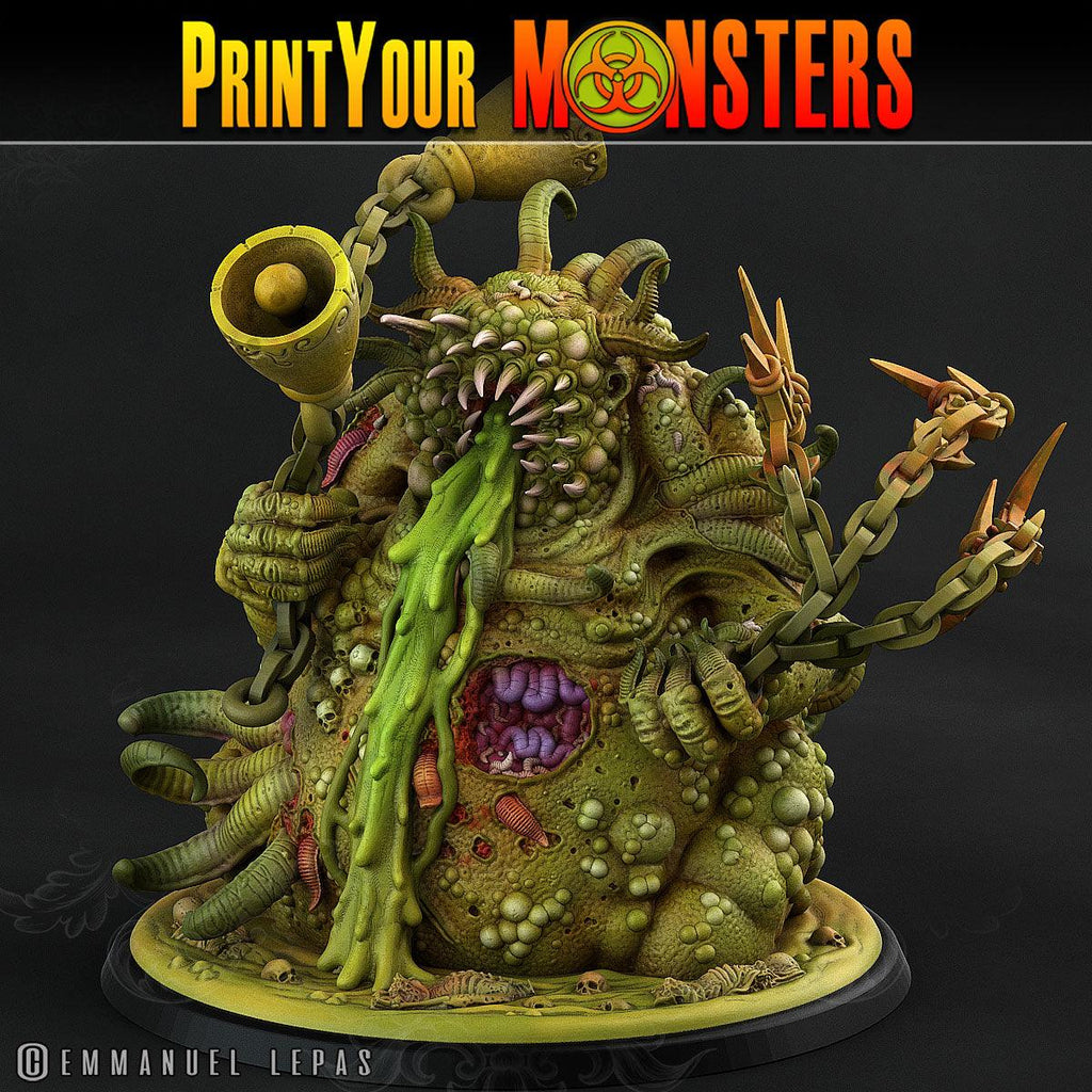 3D Printed Print Your Monsters Great Plague Bringer Giant Plague Demon Plague Army Of Spooky Swamp Set 28mm - 32mm D&D Wargaming