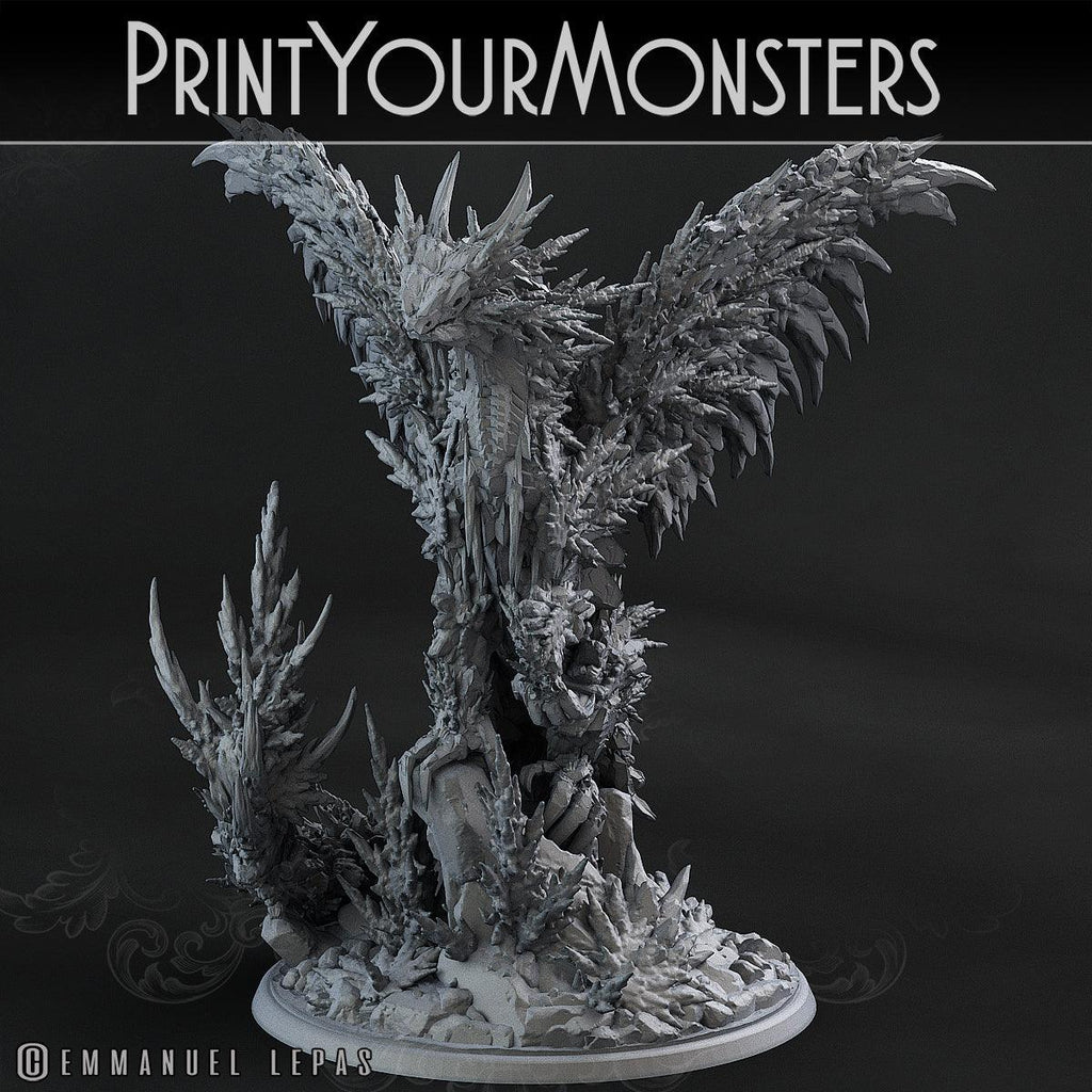 3D Printed Print Your Monsters Hoarfrost Dragon The Wrath of Gloomrime Monsters Part I Set 28mm - 32mm D&D Wargaming