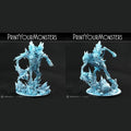 3D Printed Print Your Monsters Hoarfrost Ettin Skeletons The Wrath of Gloomrime Monsters Part II Set 28mm - 32mm D&D Wargaming