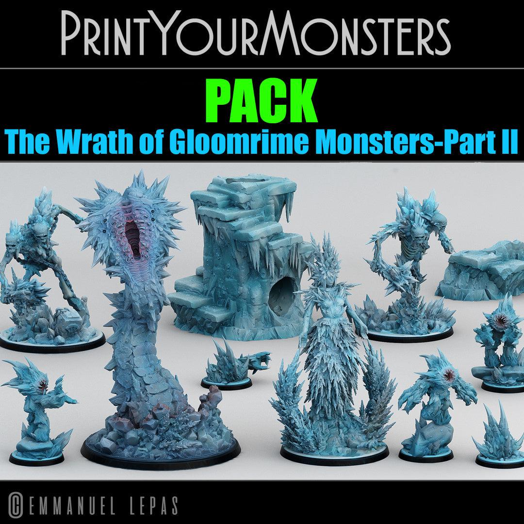 3D Printed Print Your Monsters Ice Dice Tower The Wrath of Gloomrime Monsters Part II Set 28mm - 32mm D&D Wargaming