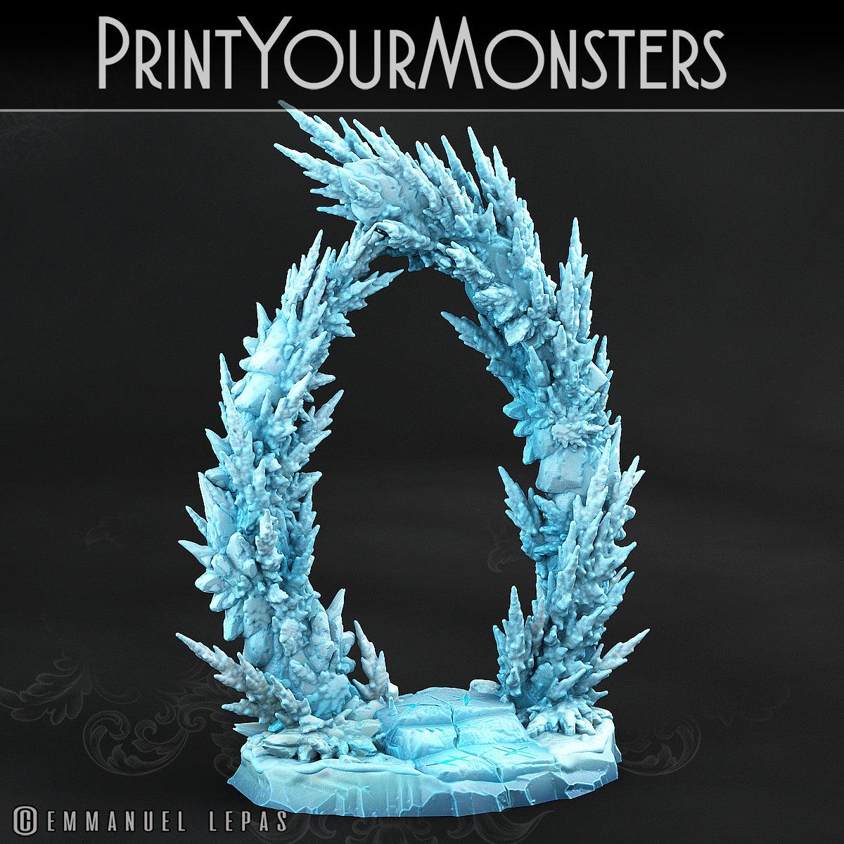 3D Printed Print Your Monsters Ice Portal The Wrath of Gloomrime Monsters Part I Set 28mm - 32mm D&D Wargaming