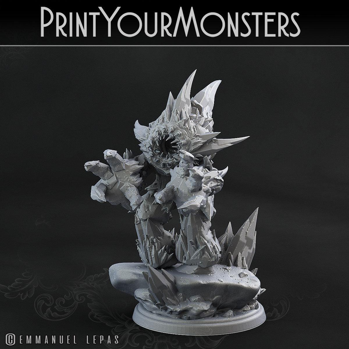 3D Printed Print Your Monsters Iceheart Lamproid The Wrath of Gloomrime Monsters Part II Set 28mm - 32mm D&D Wargaming