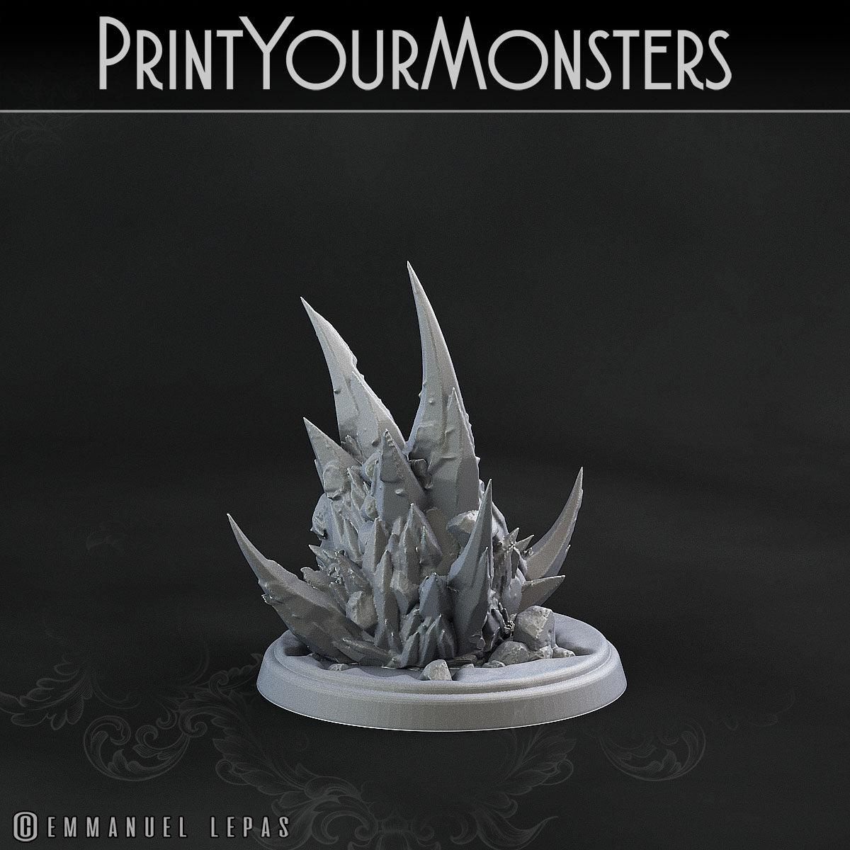 3D Printed Print Your Monsters Iceheart Lamproid The Wrath of Gloomrime Monsters Part II Set 28mm - 32mm D&D Wargaming