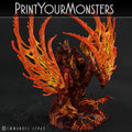 3D Printed Print Your Monsters Infernal Magma Dragon 28mm - 32mm D&D Wargaming