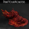 3D Printed Print Your Monsters Lava Worm Total Worms 2 Set 28mm - 32mm D&D Wargaming