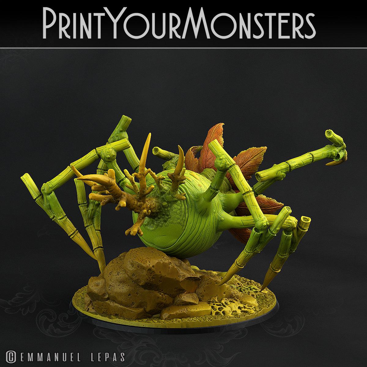 3D Printed Print Your Monsters Leaftongue Tarantulas Carniflora Jungle Predators 28mm - 32mm D&D Wargaming