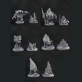 3D Printed Print Your Monsters Little Golem Set 28mm - 32mm D&D Wargaming