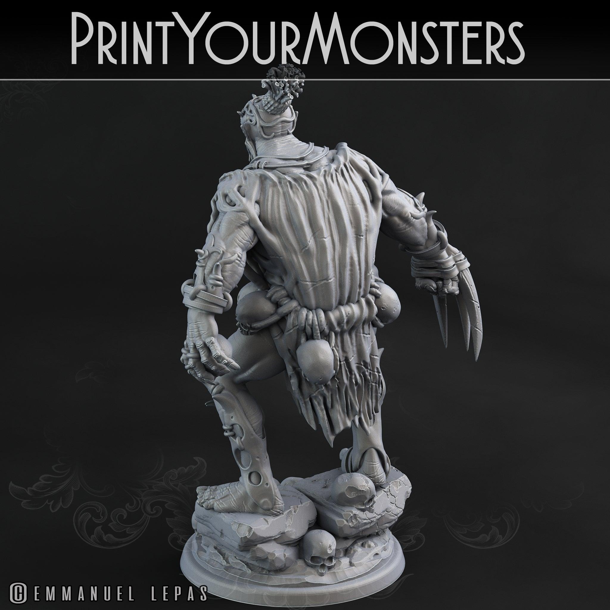 3D Printed Print Your Monsters Orc Warrior 4 Desert Orcs Set 28mm - 32mm D&D Wargaming