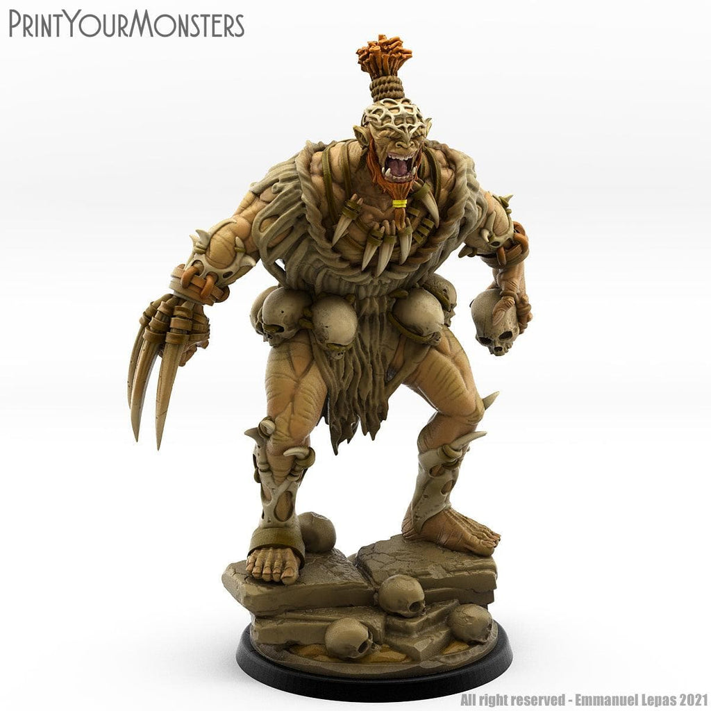 3D Printed Print Your Monsters Orc Warrior 4 Desert Orcs Set 28mm - 32mm D&D Wargaming
