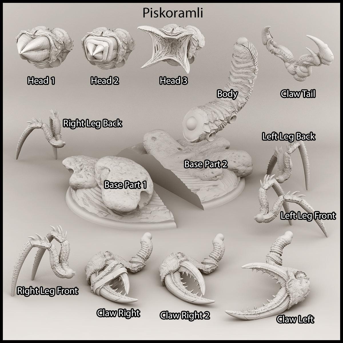 3D Printed Print Your Monsters Piskoramli Desert Orcs Set 28mm - 32mm D&D Wargaming