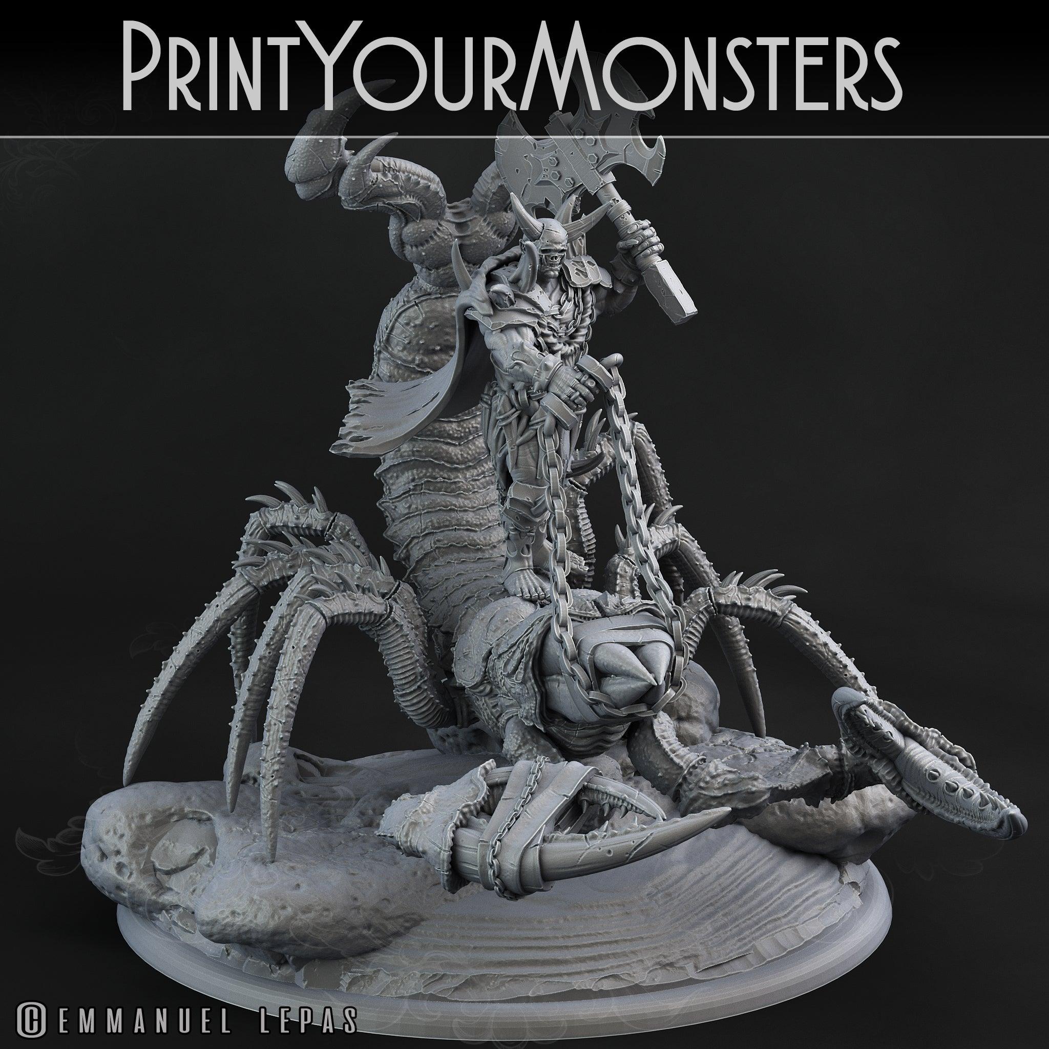 3D Printed Print Your Monsters Piskoramli Desert Orcs Set 28mm - 32mm D&D Wargaming