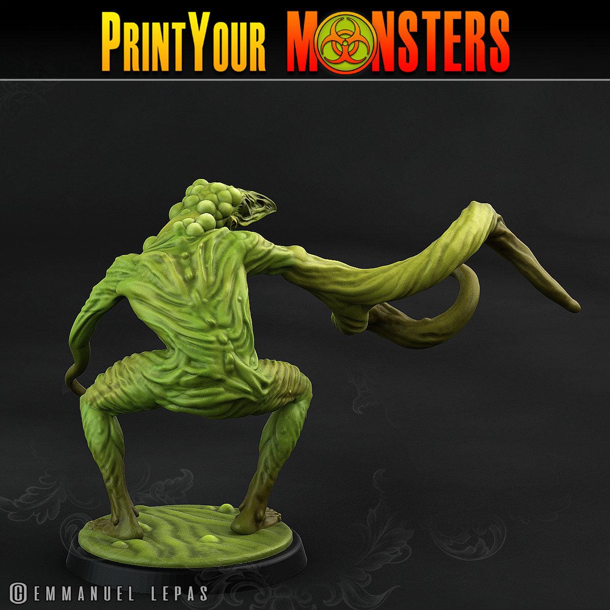 3D Printed Print Your Monsters Plague Men Plague Army Of Spooky Swamp Set 28mm - 32mm D&D Wargaming