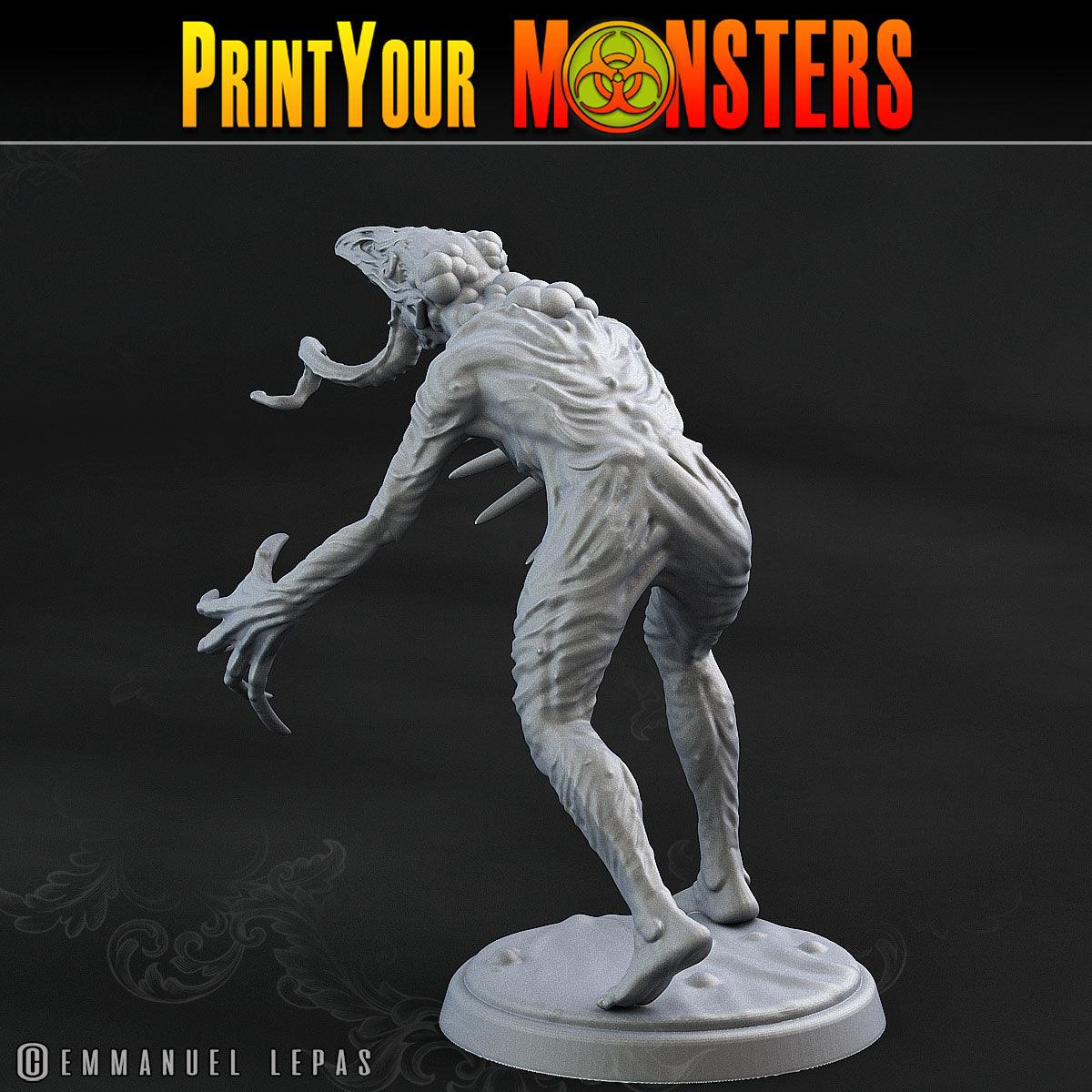 3D Printed Print Your Monsters Plague Men Plague Army Of Spooky Swamp Set 28mm - 32mm D&D Wargaming