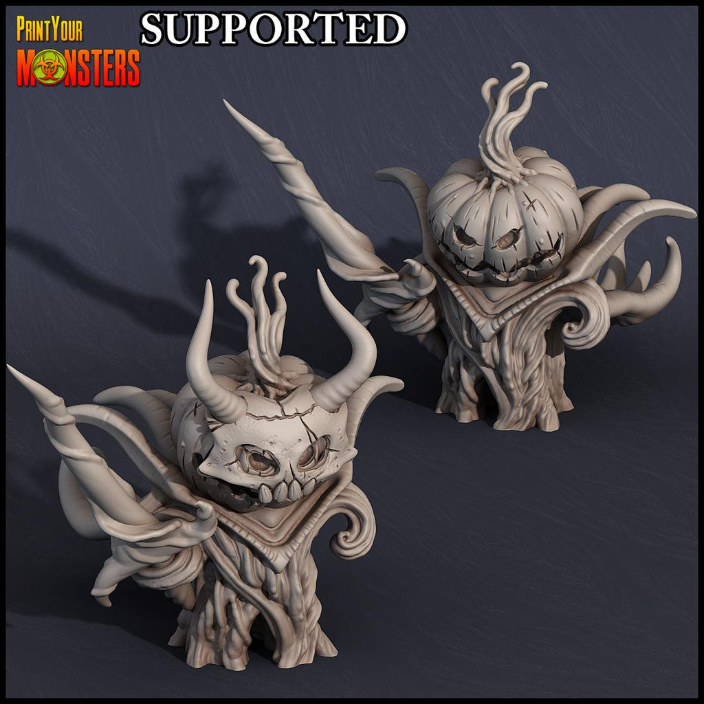 3D Printed Print Your Monsters Pumpkin Lord Pumpkins Attack Pack 28mm - 32mm D&D Wargaming