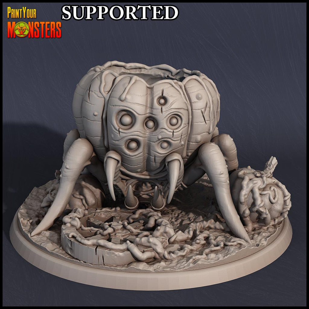 3D Printed Print Your Monsters Pumpkin Spider Pumpkins Attack Pack 28mm - 32mm D&D Wargaming