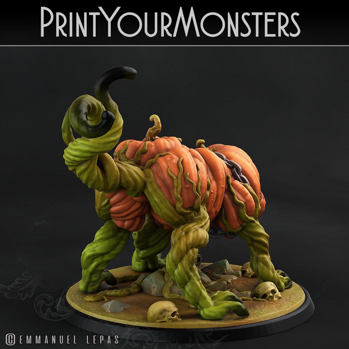 3D Printed Print Your Monsters Pumpkins Attack Pack II Set 28mm - 32mm D&D Wargaming