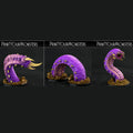 3D Printed Print Your Monsters Purple Worm Worms Subterranean Terrors 28mm - 32mm D&D Wargaming