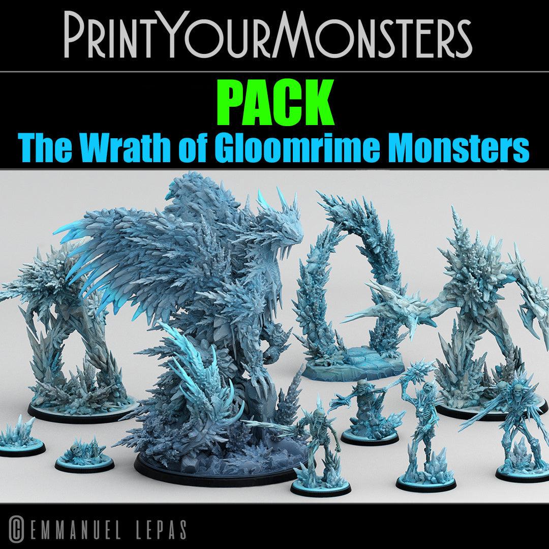 3D Printed Print Your Monsters Rimethorn Golems The Wrath of Gloomrime Monsters Part I Set 28mm - 32mm D&D Wargaming