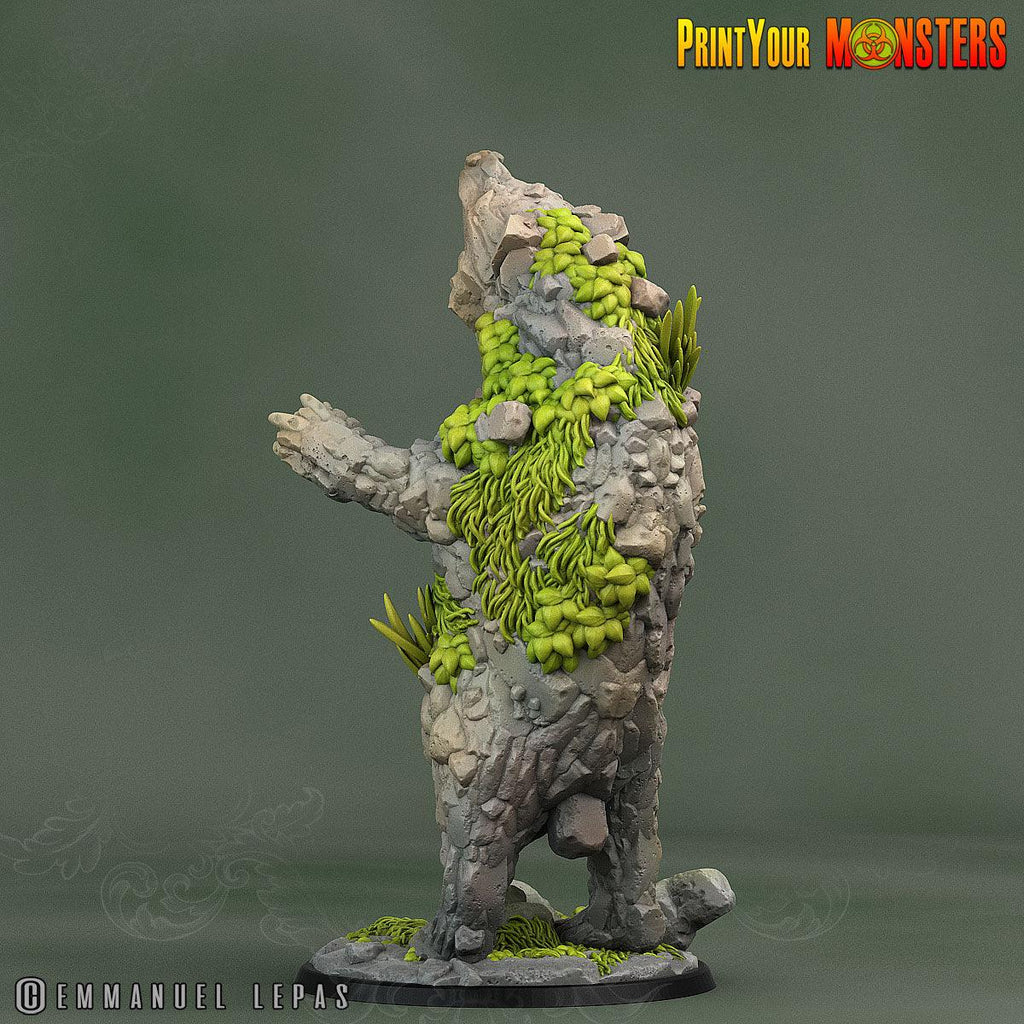 3D Printed Print Your Monsters Rock Bear Rock Monsters From Magic Valley Set 28mm - 32mm D&D Wargaming