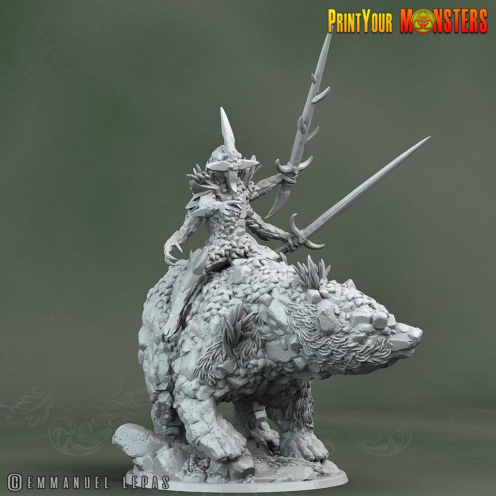 3D Printed Print Your Monsters Rock Champion Rock Monsters From Magic Valley Set 28mm - 32mm D&D Wargaming