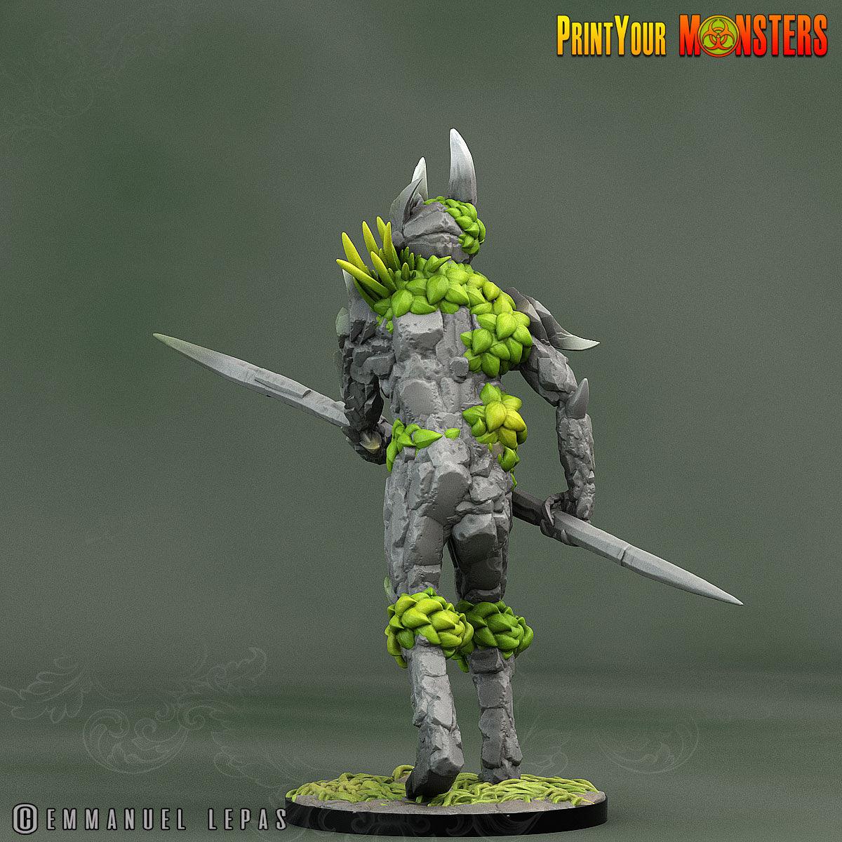 3D Printed Print Your Monsters Rock Soldiers Rock Monsters From Magic Valley Set 28mm - 32mm D&D Wargaming