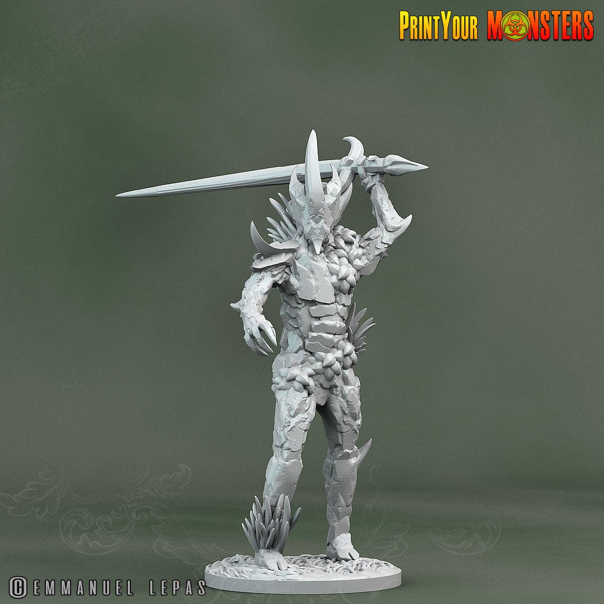 3D Printed Print Your Monsters Rock Soldiers Rock Monsters From Magic Valley Set 28mm - 32mm D&D Wargaming