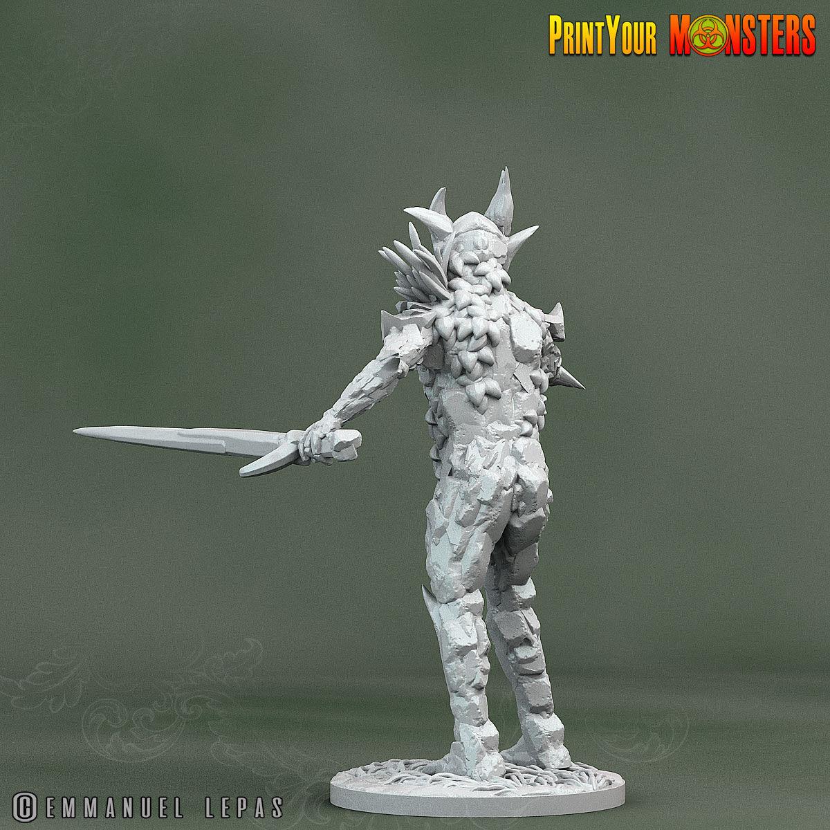 3D Printed Print Your Monsters Rock Soldiers Rock Monsters From Magic Valley Set 28mm - 32mm D&D Wargaming