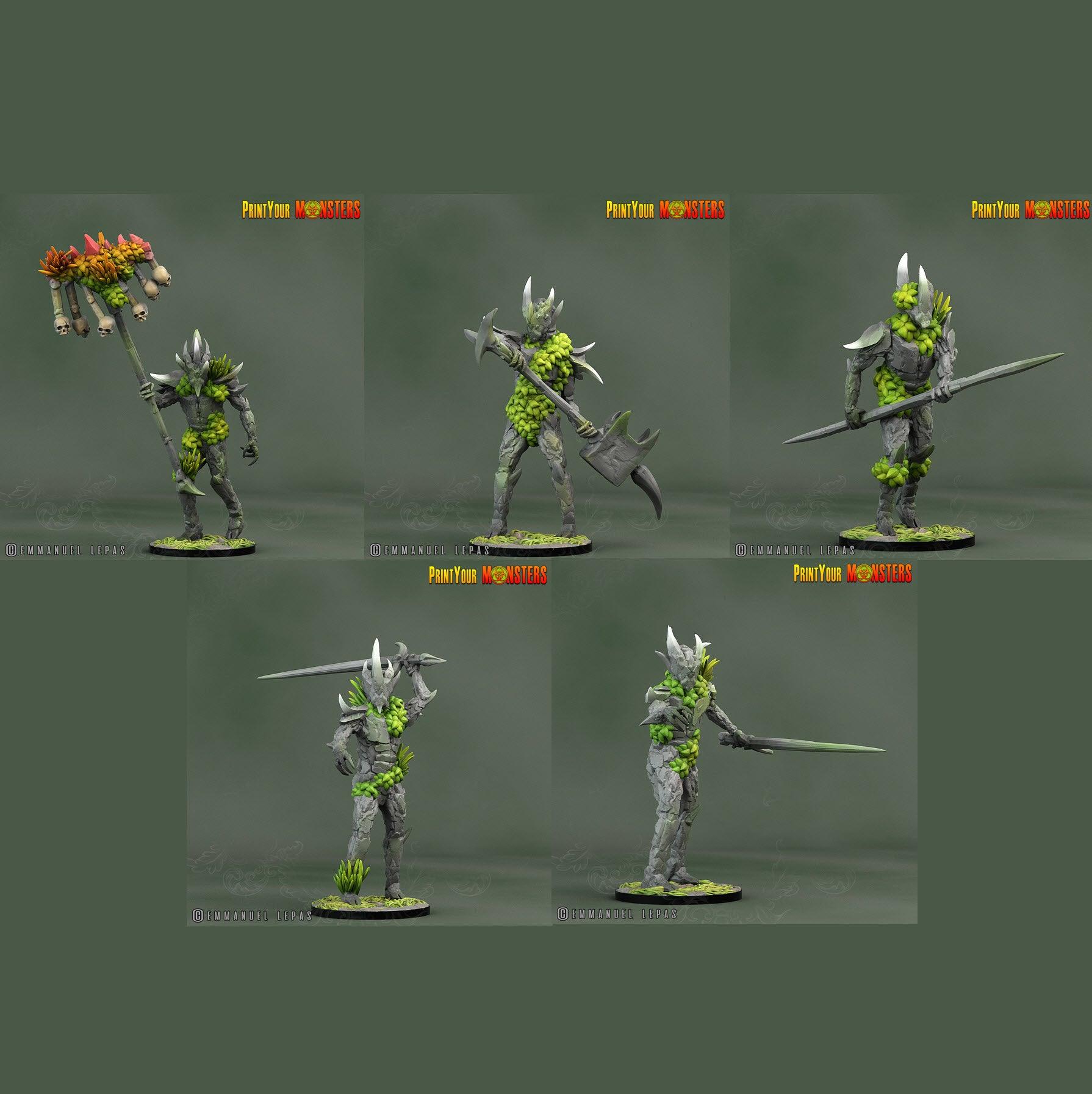 3D Printed Print Your Monsters Rock Soldiers Rock Monsters From Magic Valley Set 28mm - 32mm D&D Wargaming