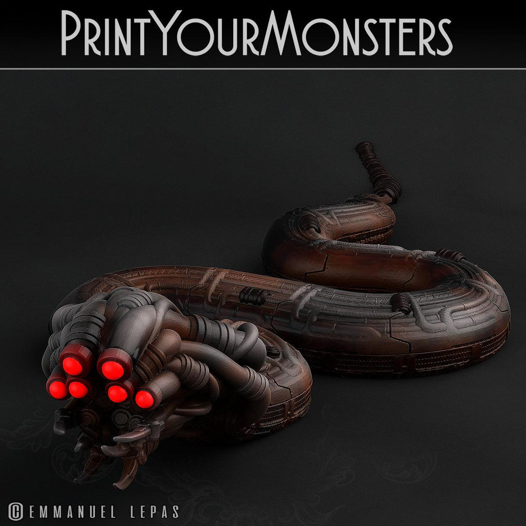 3D Printed Print Your Monsters Sentinel Viper Total Serpents 28mm - 32mm D&D Wargaming