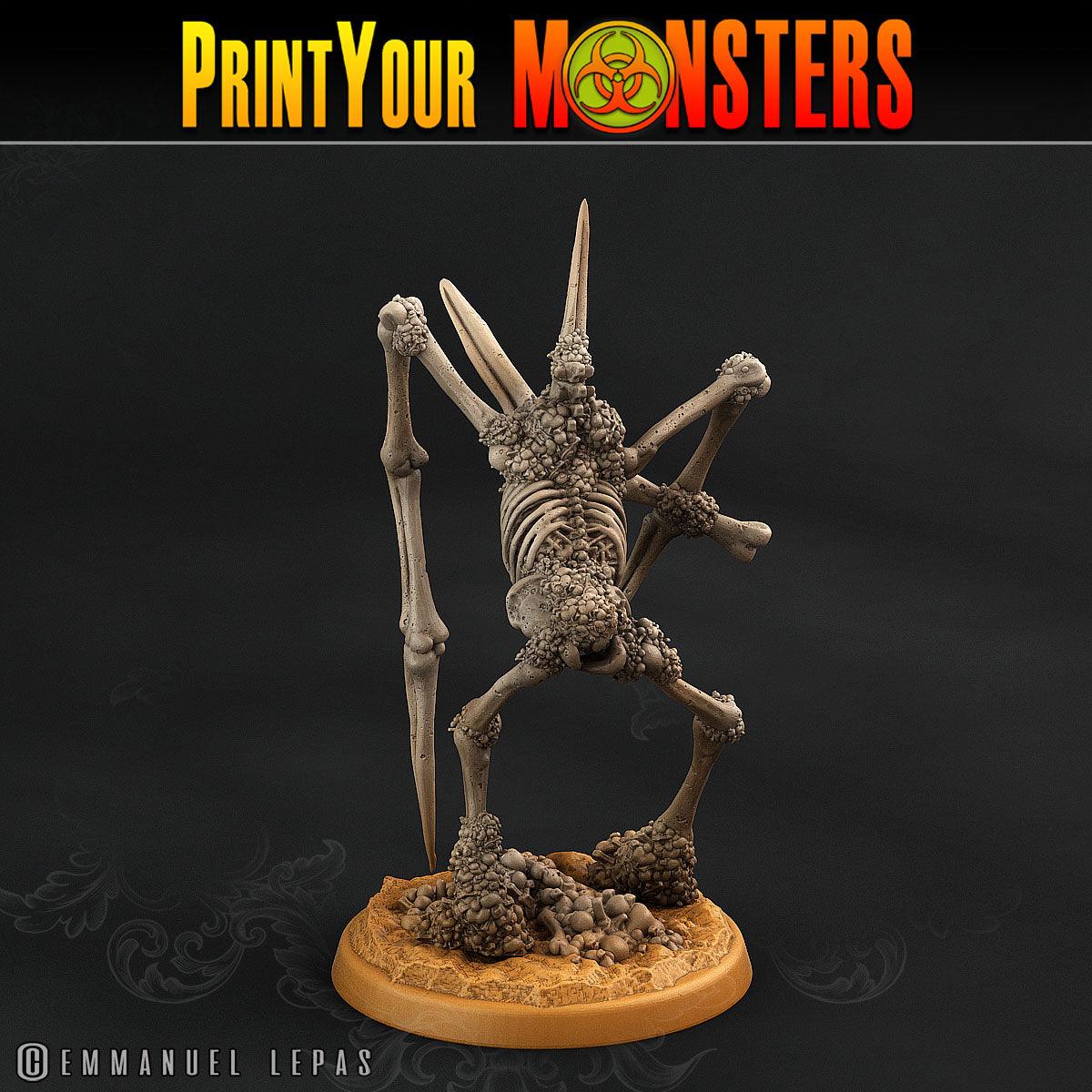 3D Printed Print Your Monsters Skeletons Land of Bones Set 28mm - 32mm D&D Wargaming
