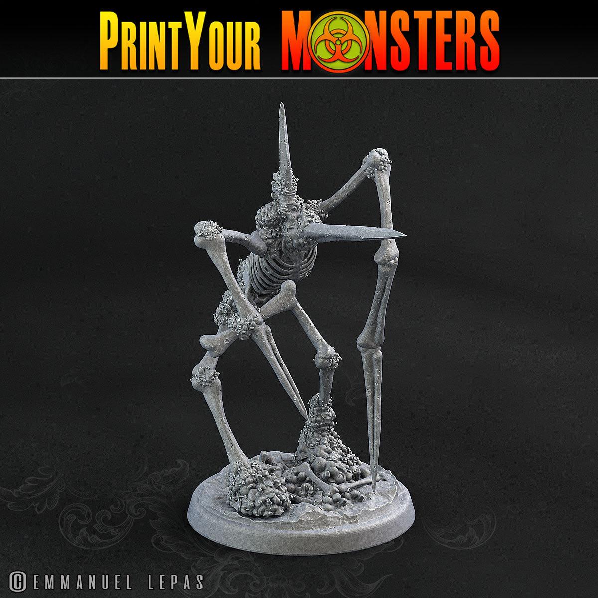 3D Printed Print Your Monsters Skeletons Land of Bones Set 28mm - 32mm D&D Wargaming