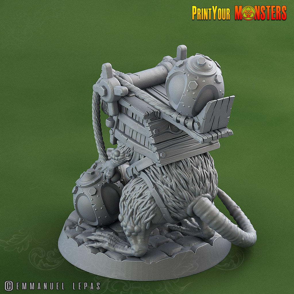 3D Printed Print Your Monsters Skirmisher Rats The Toxic Rats Domination Set 28mm - 32mm D&D Wargaming