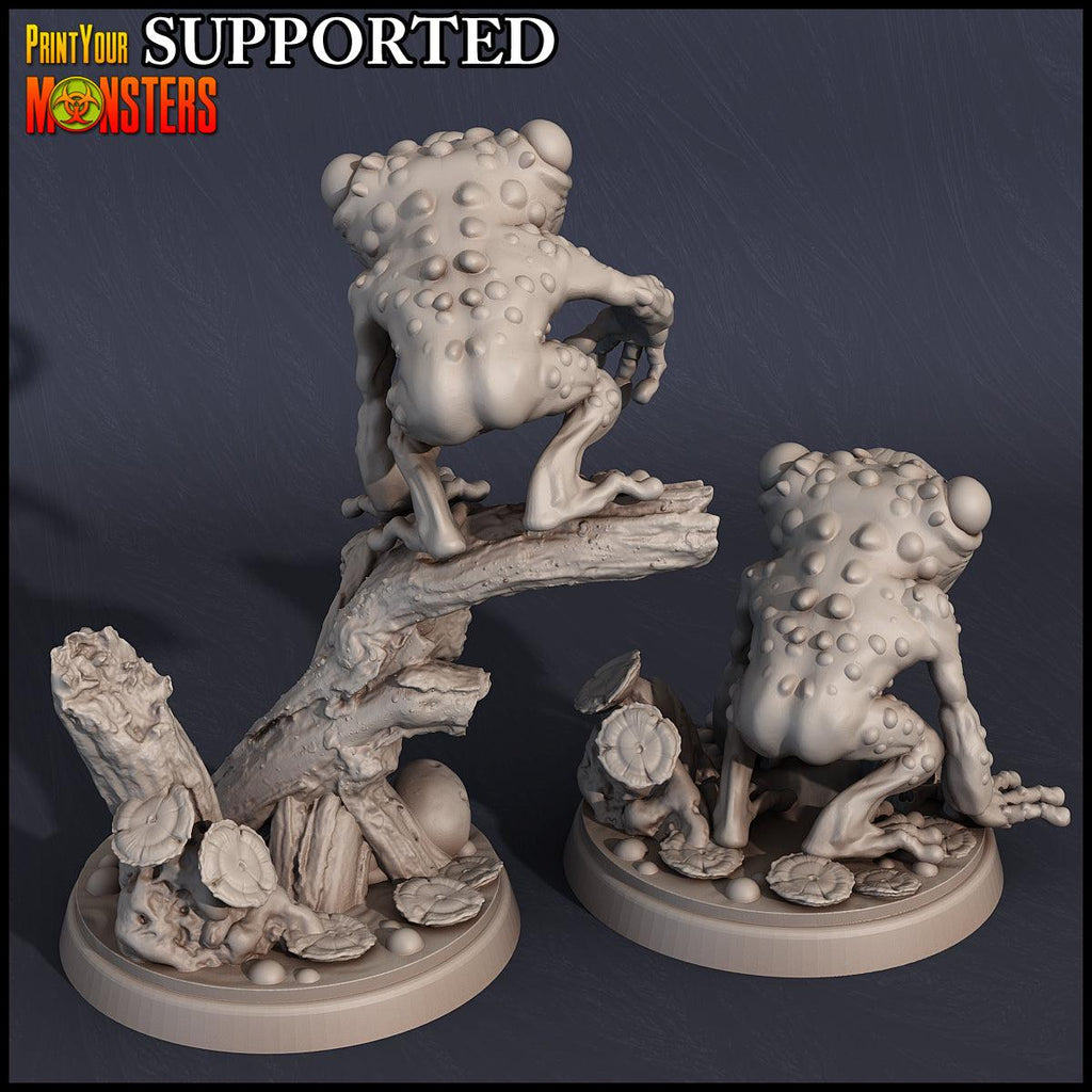 3D Printed Print Your Monsters Small Frog Set Swamp Invasion 28mm - 32mm D&D Wargaming