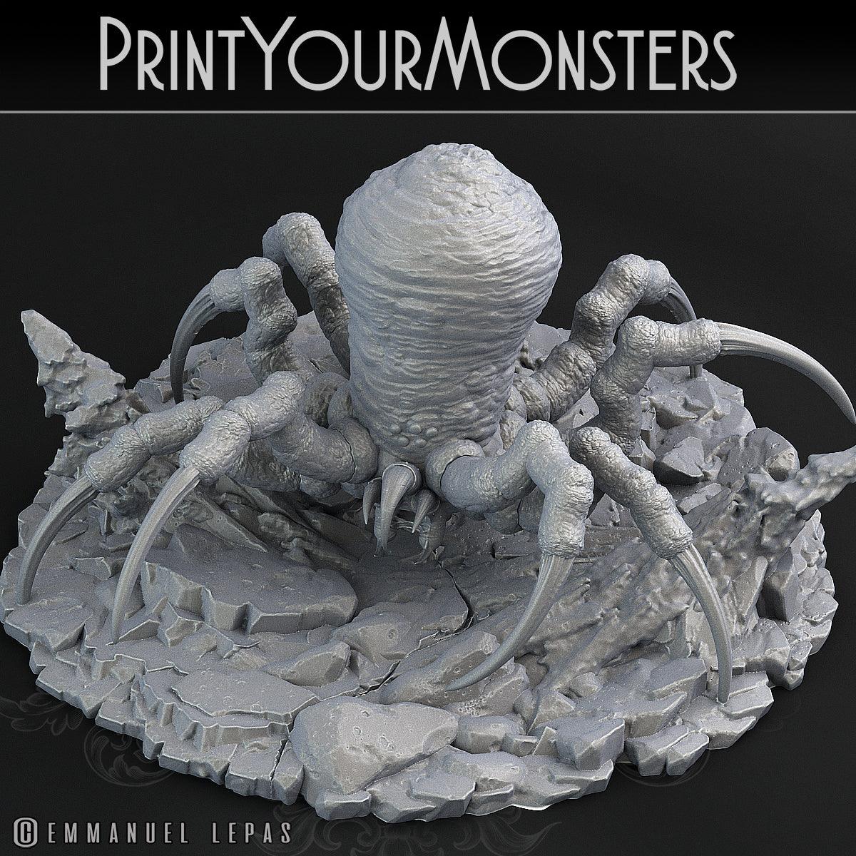 3D Printed Print Your Monsters Snowdevil Adult Spider 28mm - 32mm D&D Wargaming