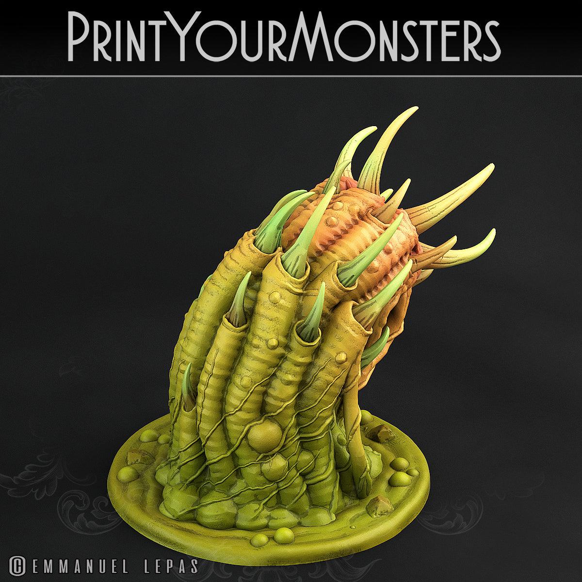 3D Printed Print Your Monsters Swamp Worms Total Worms 2 Set 28mm - 32mm D&D Wargaming
