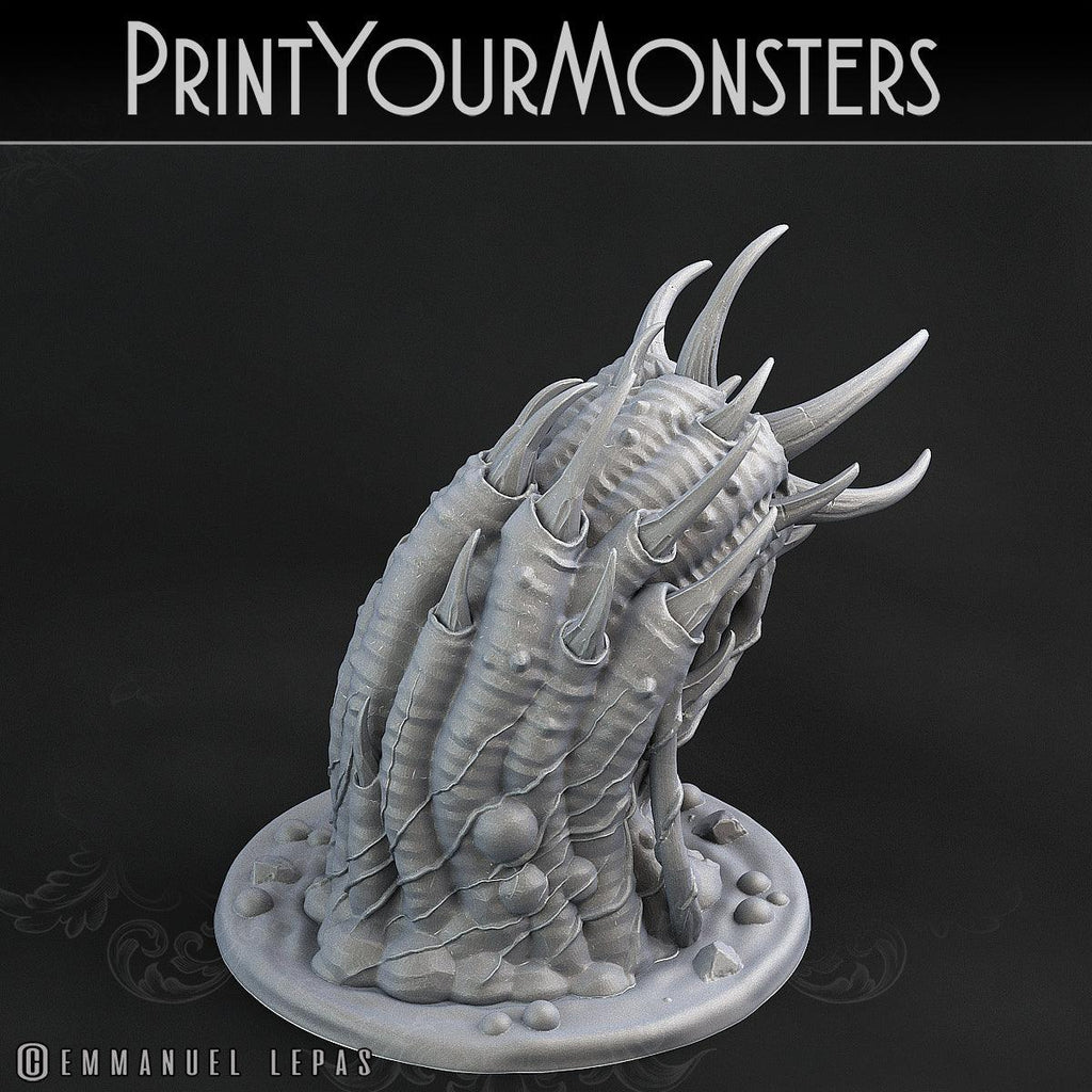 3D Printed Print Your Monsters Swamp Worms Total Worms 2 Set 28mm - 32mm D&D Wargaming