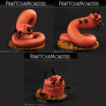 3D Printed Print Your Monsters Tomb Grub Worms Subterranean Terrors 28mm - 32mm D&D Wargaming