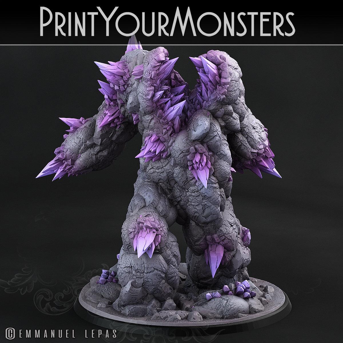 3D Printed Print Your Monsters Total Golems Set 28mm - 32mm D&D Wargaming