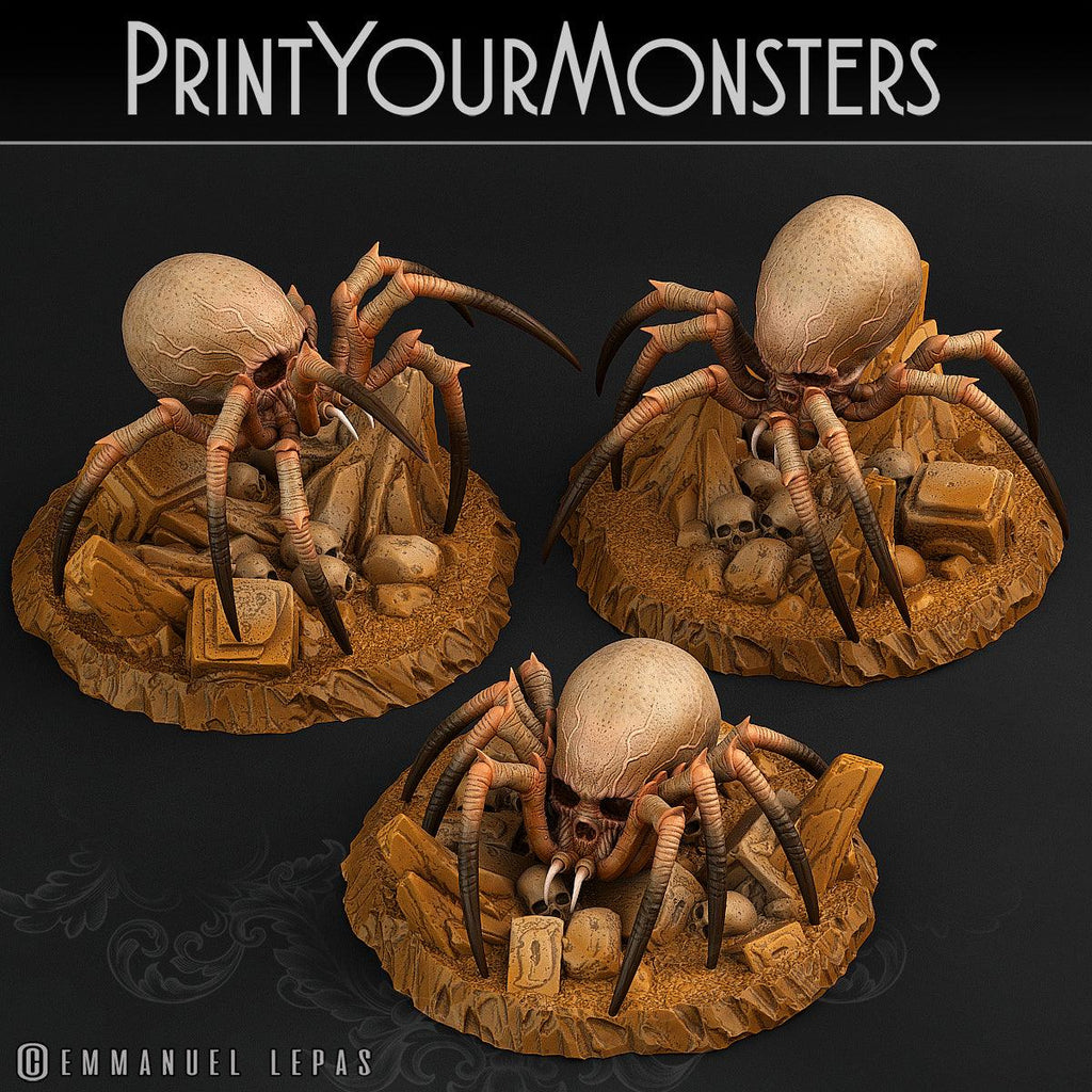 3D Printed Print Your Monsters Total Spiders Set 28mm - 32mm D&D Wargaming