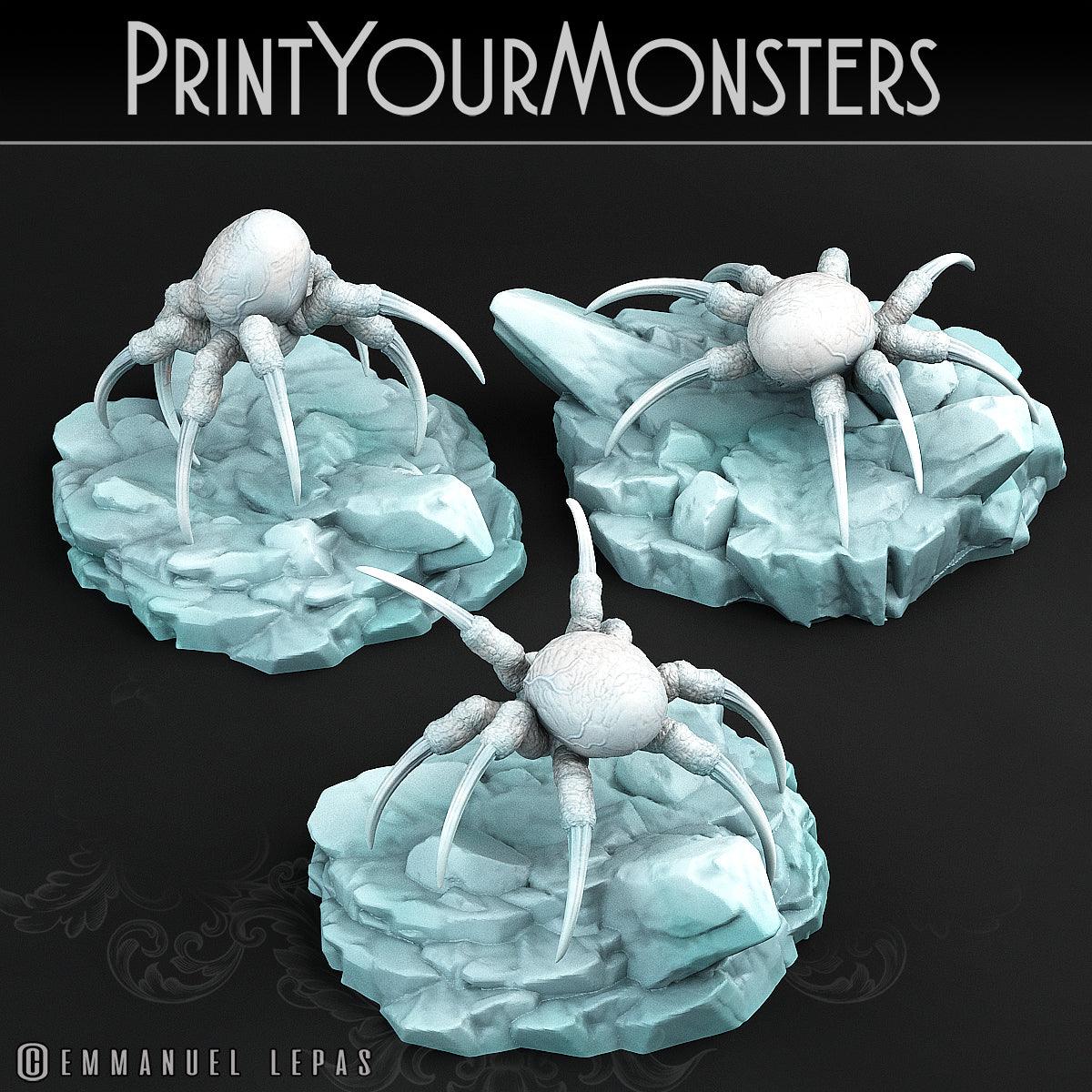 3D Printed Print Your Monsters Total Spiders Set 28mm - 32mm D&D Wargaming