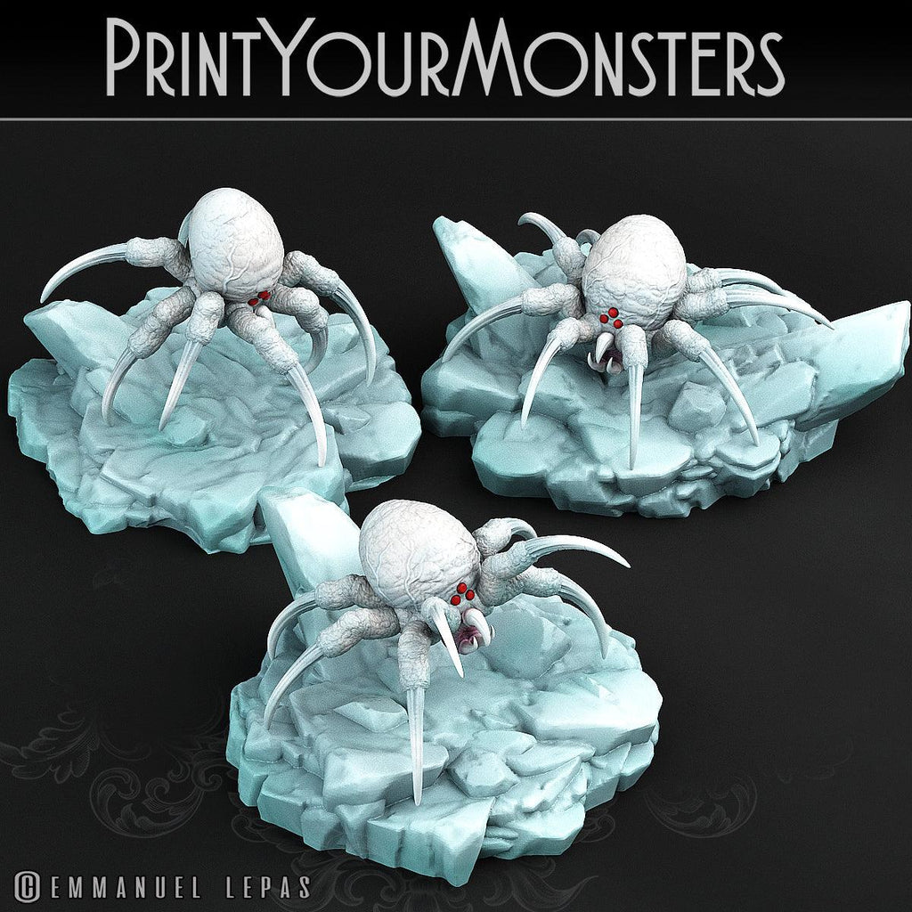 3D Printed Print Your Monsters Total Spiders Set 28mm - 32mm D&D Wargaming