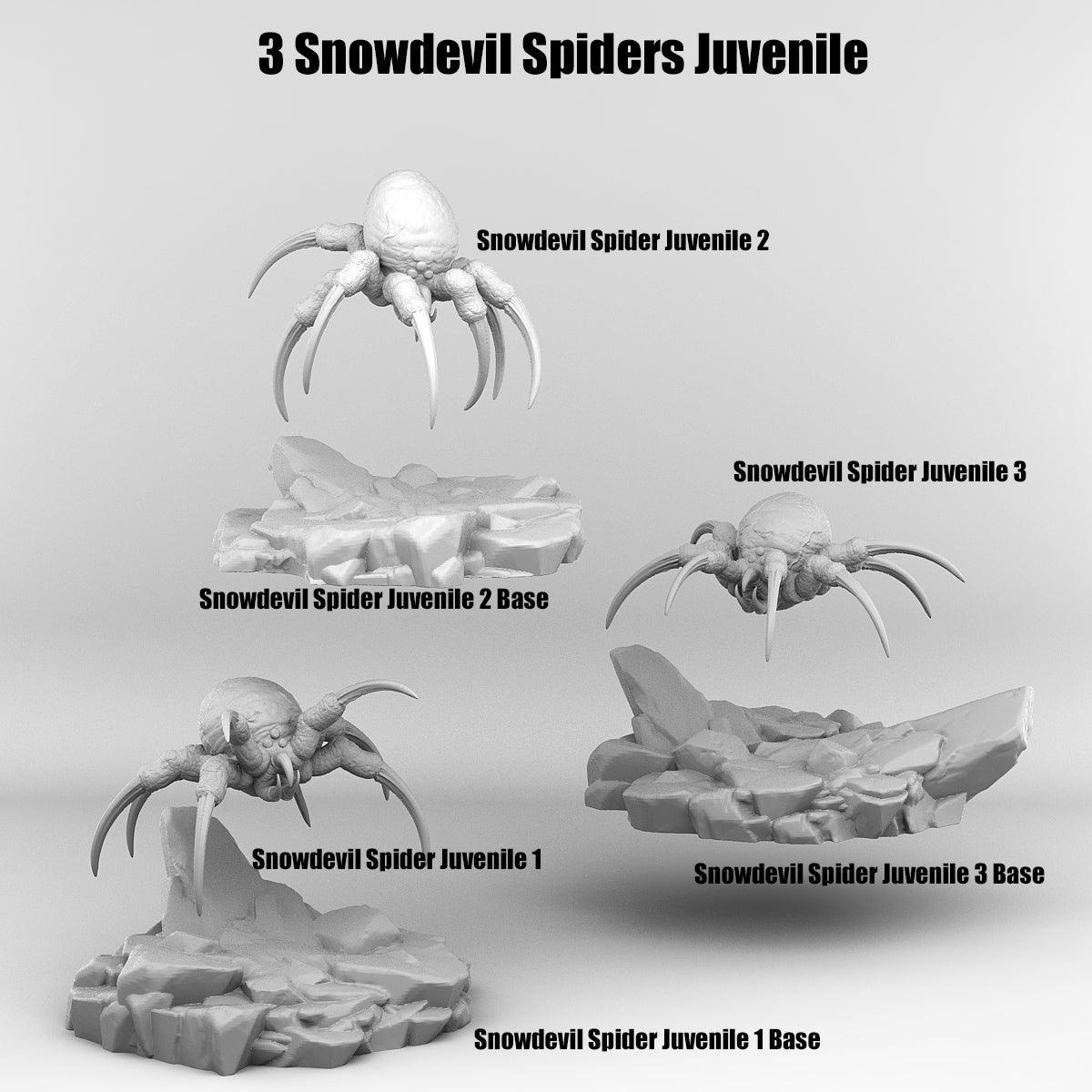 3D Printed Print Your Monsters Total Spiders Set 28mm - 32mm D&D Wargaming